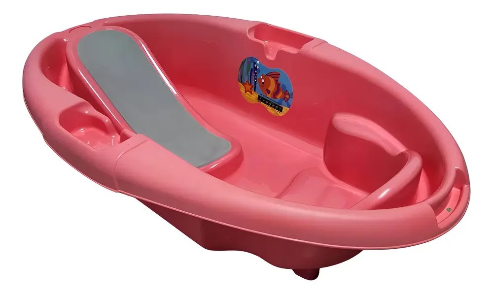 Bañera Prinsel Atlantis 2 en 1 con termómetro (coral)
