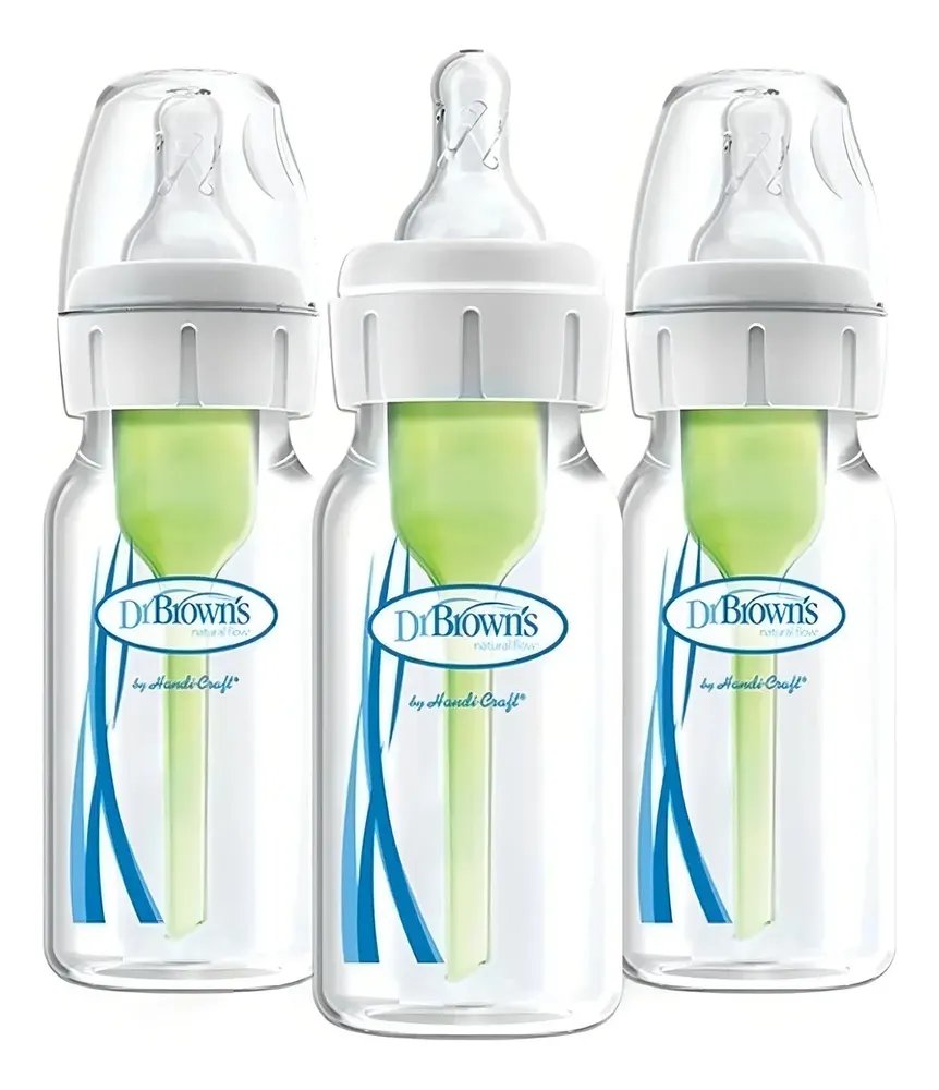 Biberones anticólicos Dr Brown's Options+ · 4 oz (3 piezas)