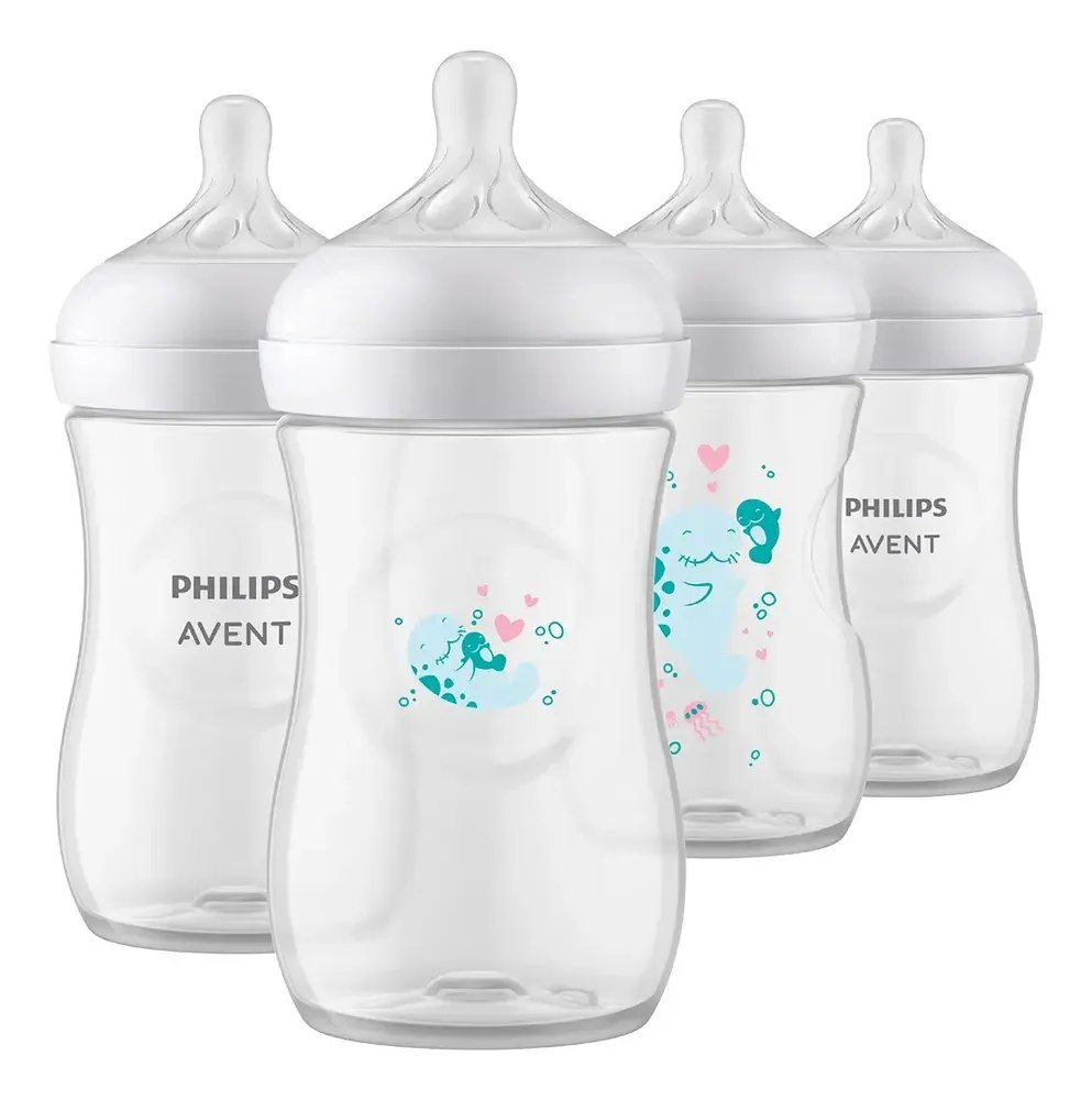 4 biberones anticólicos Philips Avent Natural Response (manatí)