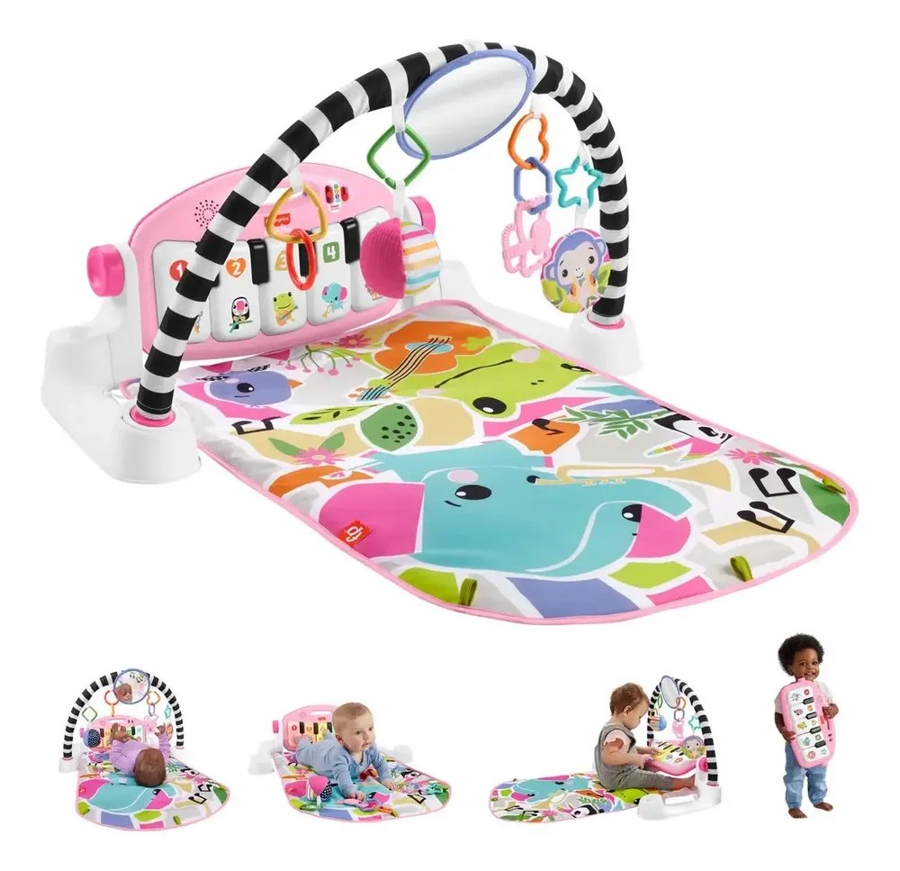 Gimnasio musical Fisher-Price Piano Pataditas Brilla y Crece