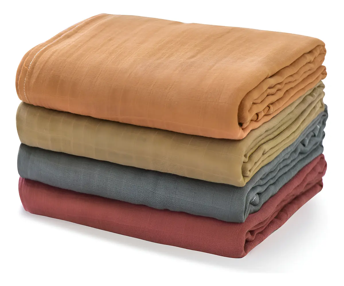 Momcozy mantas de muselina de bambú y algodón, 4 piezas de 120 cm